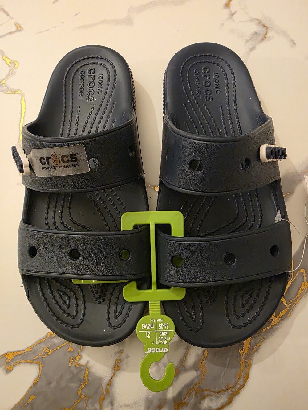 Crocs Navy Slide Sandals